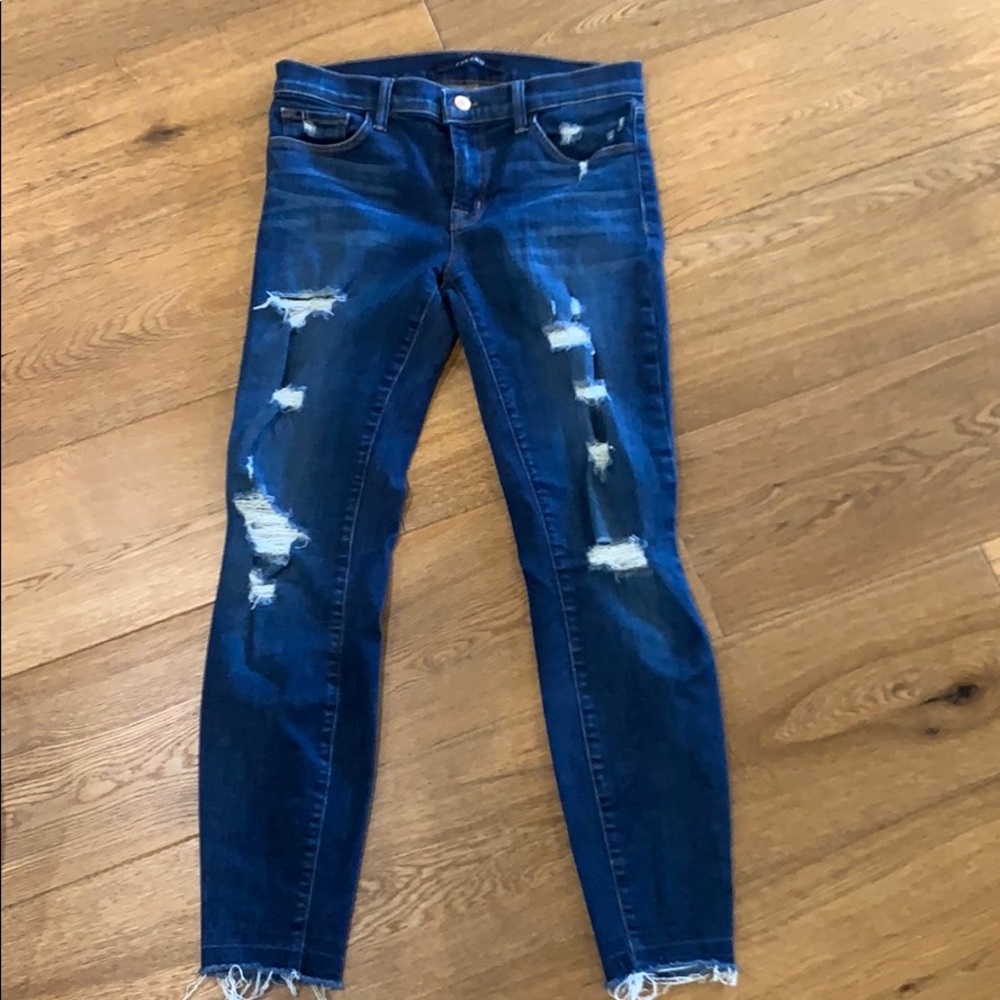 J Brand frayed crop